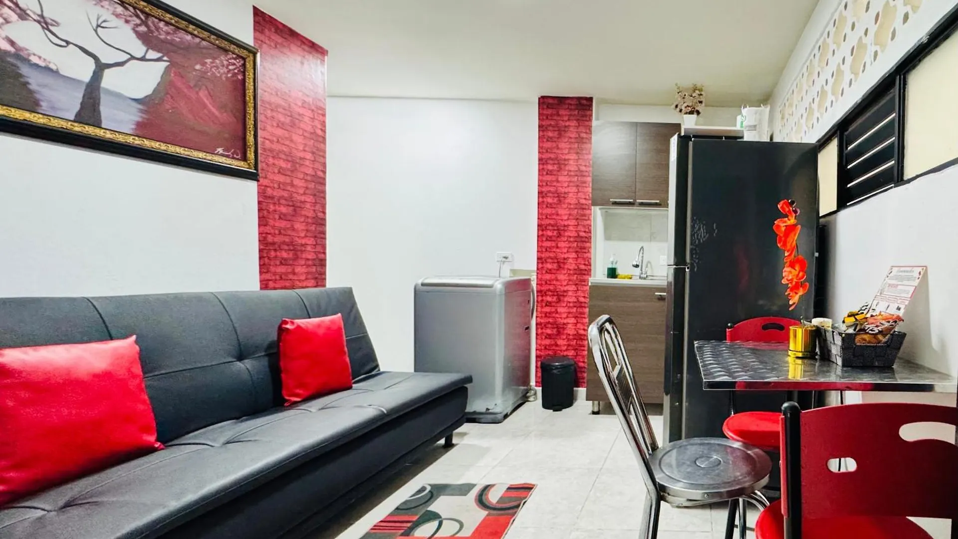 !Increible Terraza Panoramica, Wifi 100Mb, Cocina & Lavadora! Edificio Victory Medellin 아파트